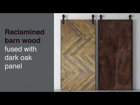 Urban Woodcraft Chevron Barn Door