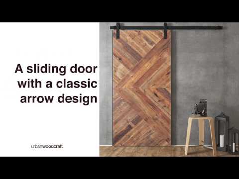 Urban Woodcraft Malibu Reclaimed Wood Barn Door