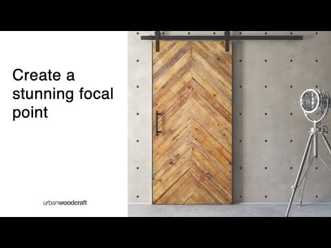Urban Woodcraft Herringbone Barn Door