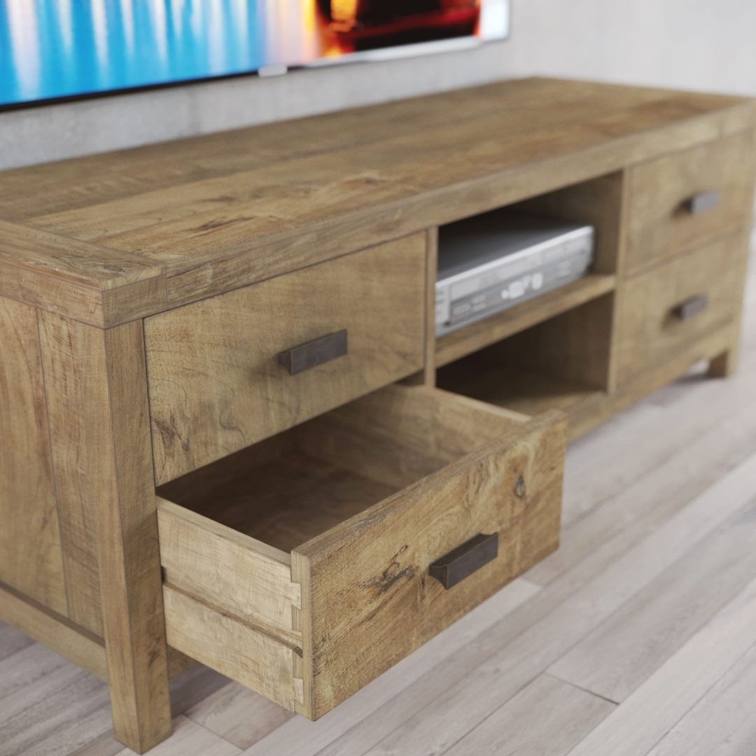 Urban Woodcraft | 58'' Natural Reclaimed Teak Brookside TV Stand 7 Urban Woodcraft | 58'' Natural Reclaimed Teak Brookside TV Stand 7