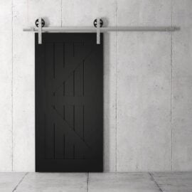 Urban Woodcraft | British Brace Espresso Barn Door 2