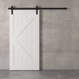 Urban Woodcraft | British Brace White Barn Door 2