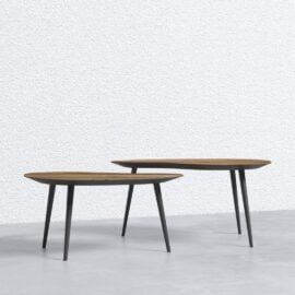 Bauhaus Organic Coffee Table - Pine Legs (1)