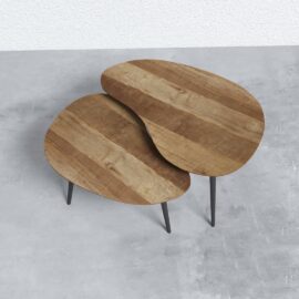 Bauhaus Organic Coffee Table - Pine Legs (3)
