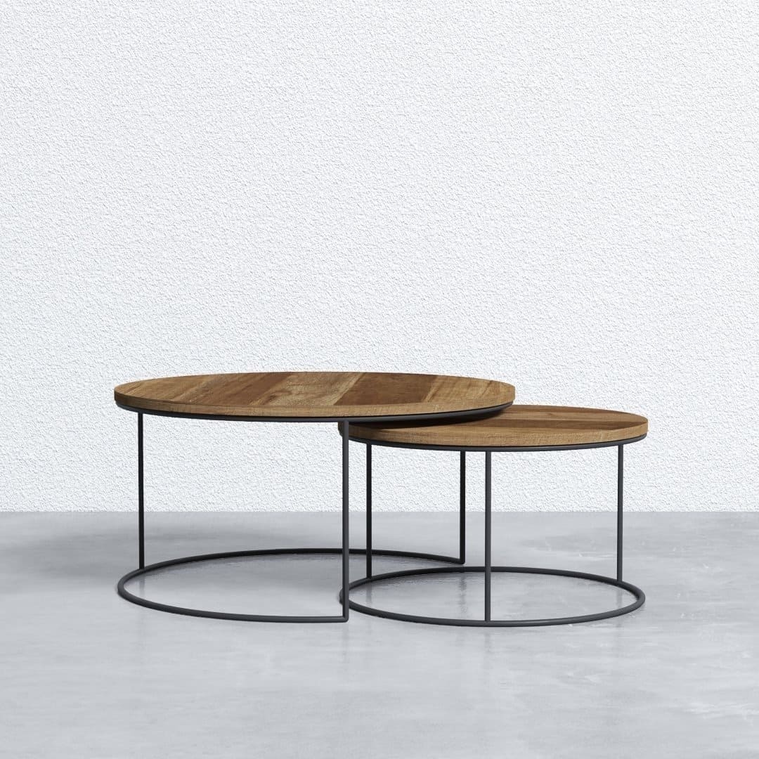 2-Piece Round Nesting Tables