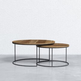 Bauhaus Round Nesting Tables - Ring Legs (1)