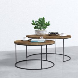 Bauhaus Round Nesting Tables - Ring Legs (3)