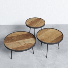 Bauhaus Round Tray Tables - Pin Legs (2)