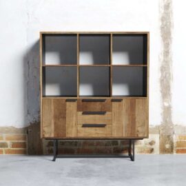 Parisian Factory 55 6 Shelf Stroage Cabinet - MultiColoured (1)