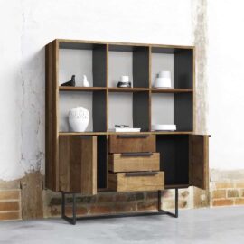 Parisian Factory 55 6 Shelf Stroage Cabinet - MultiColoured (2)