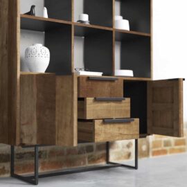Parisian Factory 55 6 Shelf Stroage Cabinet - MultiColoured (3)