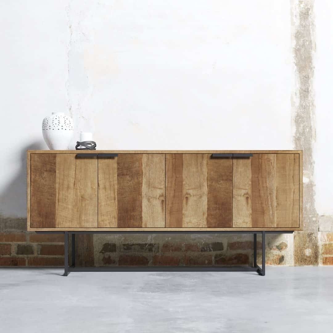 Parisian Factory 4 Door 72″ TV Console