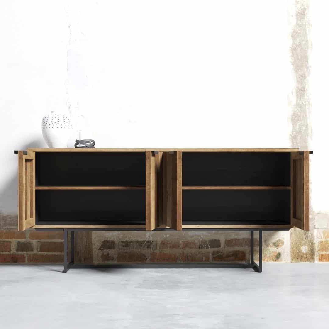 Parisian Factory 72 4 Door Console - MultiColoured (2) Parisian Factory 72 4 Door Console - MultiColoured (2)