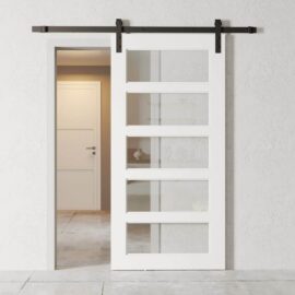 Urban-Woodcraft-Boston-5-Panel-Barn-Door-White-Clear-Glass-2.jpg