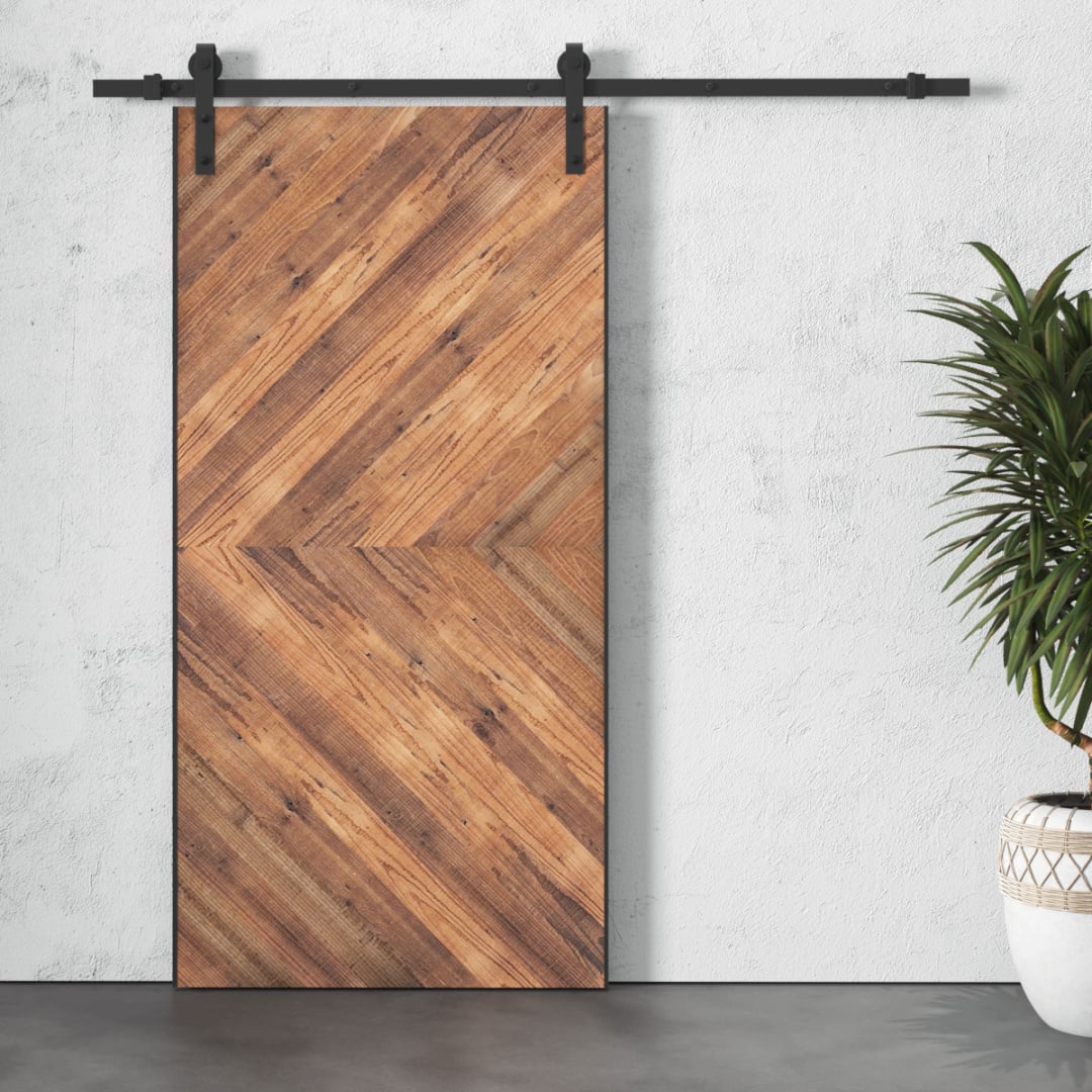 Lucas 83" x 40" Reclaimed Wood Arrow Barn Door